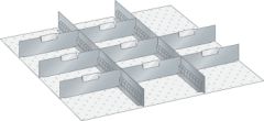 Einteilungsmaterial, Trennwnde, Fronthhe 100, 125, 36x36E 100.349.000