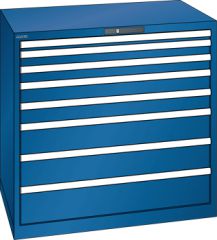 Schubladenschrank 8 Schubladen 1023x725x1000 RAL 5010 Lista 54x36E 78.303.090