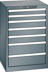 Schubladenschrank 7 Schubladen 564x572x850 NCS S 6502-B Lista 27x27E 78.108.050