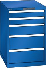 Schubladenschrank 5 Schubladen 564x725x850 RAL 5005 Lista 27x36E 14.399.100