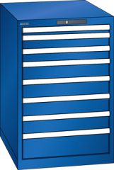 Schubladenschrank 8 Schubladen 564x725x850 RAL 5005 Lista 27x36E 14.403.100