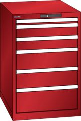 Schubladenschrank 6 Schubladen 564x725x850 RAL 3003 Lista 27x36E 78.144.070