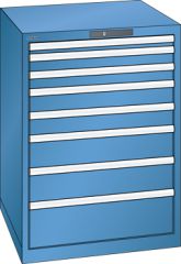 Schubladenschrank 8 Schubladen 717x725x1000 RAL 5019 Lista 36x36E 78.177.040