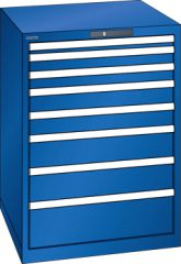 Schubladenschrank 8 Schubladen 717x725x1000 RAL 5005 Lista 36x36E 14.508.100