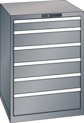 Schubladenschrank 6 Schubladen 717x725x1000 NCS S 4502-B Lista 36x36E 14.415.080