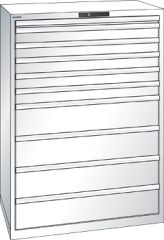 Schubladenschrank 10 Schubladen 1023x725x1450 RAL 9010 Lista 54x36E 78.298.110