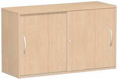 Anstell-Schiebetrenschrank Oberboden 25 mm, mit Stellfen, abschliebar, 1200x425x720, Buche/Buche