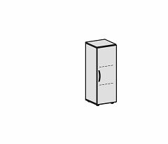 Flgeltrenschrank mit Standfen, Griff links oder rechts, inkl. Trdmpfer, nicht abschliebar, 400x420x1104, Buche/Wei
