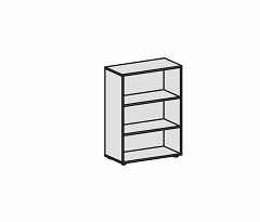 Regal mit Standfen, 800x400x1104, Buche