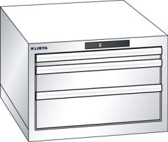 Schubladenschrank 3 Schubladen 564x725x383 RAL 9010 Lista 27x36E 14.437.110