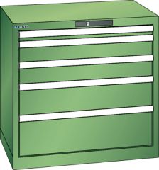 Schubladenschrank 5 Schubladen 717x572x700 RAL 6011 Lista 36x27E 78.556.030