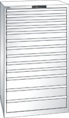 Schubladenschrank 13 Schubladen 870x725x1450 RAL 9010 Lista 45x36E 78.714.110