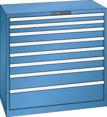 Schubladenschrank 8 Schubladen 1023x572x1000 RAL 5019 Lista 54x27E 78.764.040