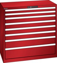 Schubladenschrank 8 Schubladen 1023x572x1000 RAL 3003 Lista 54x27E 78.763.070