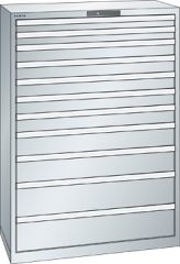 Schubladenschrank 11 Schubladen 1023x572x1450 RAL 7035 Lista 54x27E 78.774.020