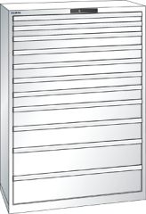 Schubladenschrank 11 Schubladen 1023x572x1450 RAL 9010 Lista 54x27E 78.774.110