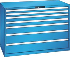Schubladenschrank 7 Schubladen 1431x725x1000 RAL 5012 Lista 78x36E 78.856.010