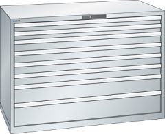 Schubladenschrank 8 Schubladen 1431x725x1000 RAL 7035 Lista 78x36E 78.861.020
