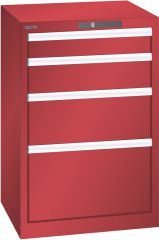Schubladenschrank 4 Schubl. 564x572x850 RAL 3003 Lista 27x27E 79.380.070