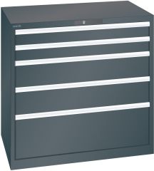 Schubladenschrank 5 Schubl. 1023x725x1000 NCS S 9000-N Lista 54x36E 79.392.060