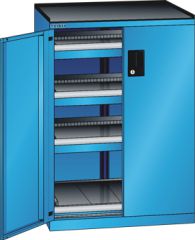 Schubladenschrank Flgeltren 717x600x1020 RAL 5012 Lista 36x27E 79.408.010