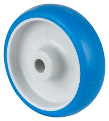 Polyurethanrad B32.100, Produkttyp: Rder, Material/Art des Radkrpers: Kunststoff, Material der Laufflche: Polyurethan blau 85 +/-4 Shore A, Lager: Gleitlager,  Rad:  100 mm, Tragkraft: 110 kg