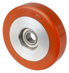 Polyurethanrad B90.080, Produkttyp: Räder, Material/Art des Radkörpers: Aluminium, Material der Lauffläche: Prothane® Guss-Polyurethan 95 +/-3 Shore A, Lager: Kugellager, Ø Rad:  80 mm, Tragkraft: 120 kg