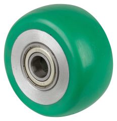 Polyurethanrad B92.080, Produkttyp: Rder, Material/Art des Radkrpers: Aluminium, Material der Laufflche: Besothane Guss-Polyurethan  83 +/-3 Shore A, Lager: Kugellager,  Rad:  80 mm, Tragkraft: 170 kg