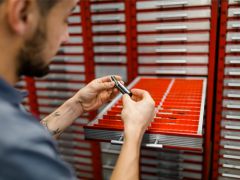 Schubladeneinteilung R 24-24 mit Muldensortiment für TSM-Schrank, Fronthöhe 50 mm