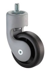 Kunststoff-Lenkrolle F314.076, Produkttyp: Lenkrollen, Ø Rad:  75 mm, Tragkraft: 50 kg, Befestigung: Gewindestift