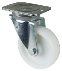 Schwerlastrolle N100.B10.151, Produkttyp: Lenkrollen, Befestigung: Anschraubplatte, Ø Schraubloch: 11 mm, Material/Art des Radkörpers: Kunststoff, Material der Lauffläche: Kunststoff, Lager: Rollenlager, Ø Rad:  150 mm, Tragkraft: 600 kg