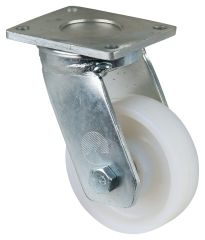 Schwerlastrolle RR100.B15.100, Produkttyp: Lenkrollen, Befestigung: Anschraubplatte, Ø Schraubloch: 10 mm, Material/Art des Radkörpers: Kunststoff, Material der Lauffläche: Kunststoff, Lager: Kugellager, Ø Rad:  100 mm, Tragkraft: 175 kg