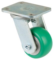Schwerlastrolle RR100.B92.080, Produkttyp: Lenkrollen, Befestigung: Anschraubplatte, Ø Schraubloch: 10 mm, Material/Art des Radkörpers: Aluminium, Material der Lauffläche: Besothane Guss-Polyurethan  83 +/-3 Shore A, Lager: Kugellager, Ø Rad:  80 mm, Trag