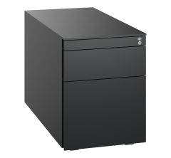 C+P Stahl-Rollcontainer, 563x430x781mm, 9005/9005