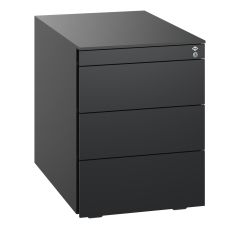 C+P Stahl-Rollcontainer, 563x430x581mm, 9005/9005