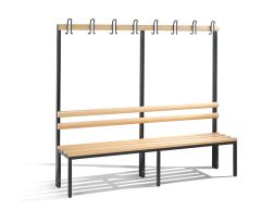 C+P Garderobenbank einseitig Basic, H1650xB1960xT400mm
