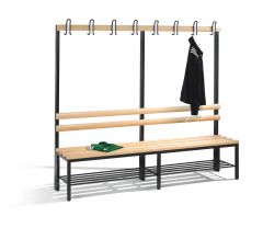 C+P Garderobenbank einseitig Basic, H1650xB1960xT400mm
