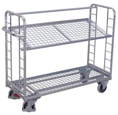 Etagenwagen mit 2 Drahtgitterbden, verzinkt