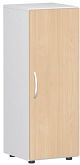 Flgeltrenschrank mit Standfen, Griff links oder rechts, inkl. Trdmpfer, nicht abschliebar, 400x420x1104, Buche/Wei