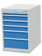 Schubladenschrank Tiefe 736, R 18-24, 6 x Schublade