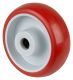Polyurethanrad B31.080, Produkttyp: Rder, Material/Art des Radkrpers: Kunststoff, Material der Laufflche: Polyurethan rot 98 +/-4 Shore A, Lager: Rollenlager,  Rad:  80 mm, Tragkraft: 100 kg