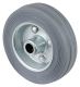 Gummirad B56.100, Produkttyp: Rder, Material/Art des Radkrpers: Stahlfelge verzinkt, Material der Laufflche: Gummi grau, Lager: Rollenlager,  Rad:  100 mm, Tragkraft: 70 kg