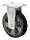 Schwerlastrolle RR110.B91.125, Produkttyp: Bockrollen, Befestigung: Anschraubplatte,  Schraubloch: 11 mm, Material/Art des Radkrpers: Aluminium, Material der Laufflche: Guss-Polyurethan 78 Shore A, Lager: Kugellager,  Rad:  125 mm, Tragkraft: 225 kg